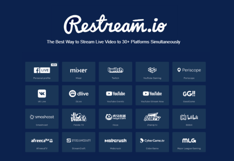 Restream.io es una plataforma para hacer streaming simultáneo en