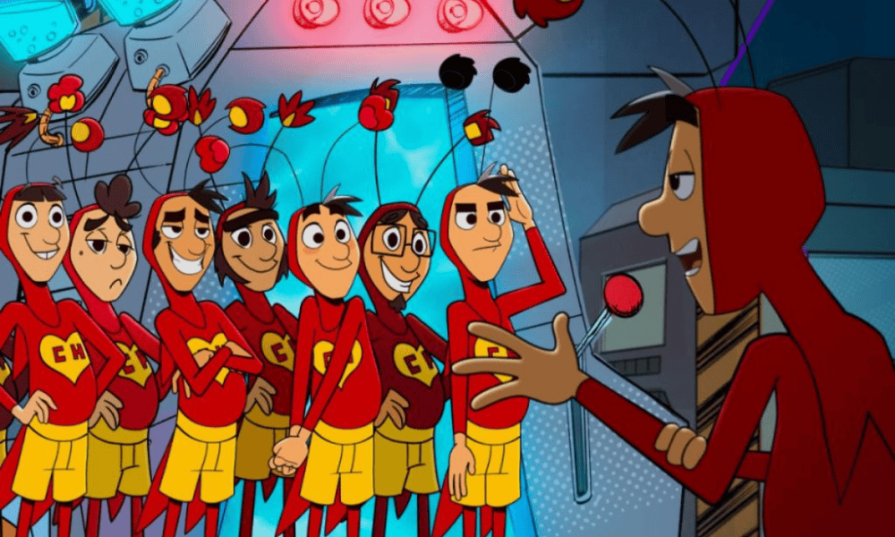 Caricatura del Chapulin Colorado