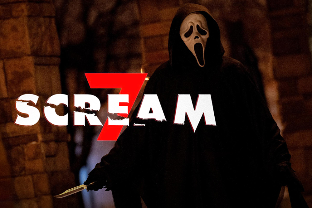 Asesino de la pelicula scream 7, logo de la pelicula
