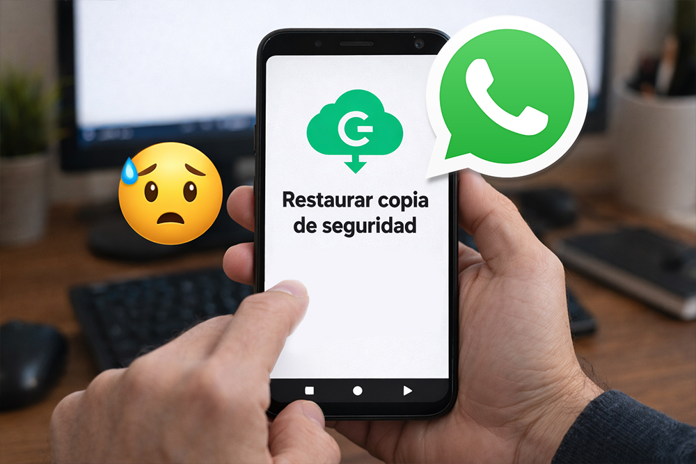 Restauracion de copia de seguridad en Whatsapp
