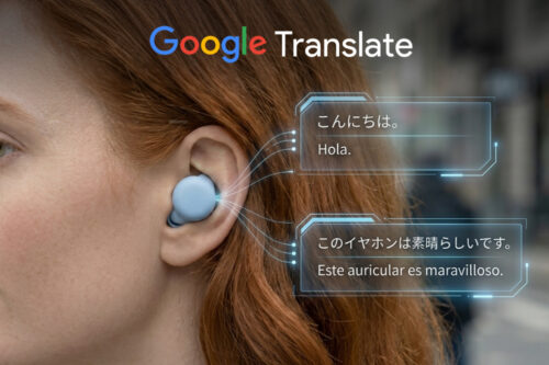 Google Translate con auriculares