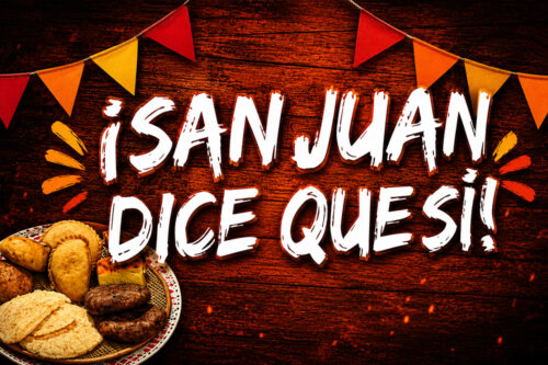 Imagen con texto "¡San Juan dice que si!