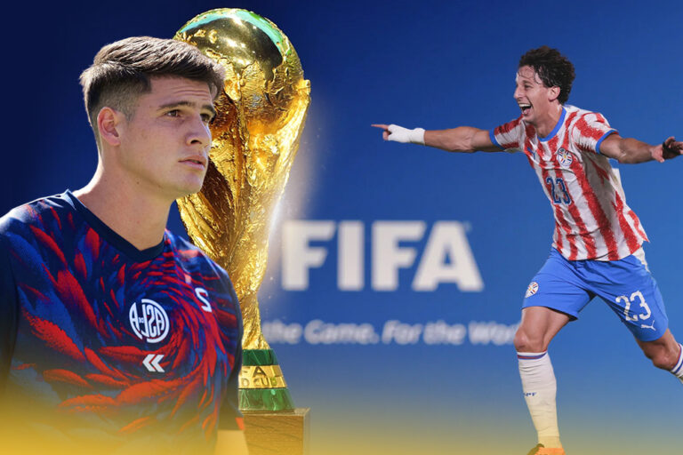 Orlando Gill y Matias Galarza de la Seleccion Paraguaya de Futbol