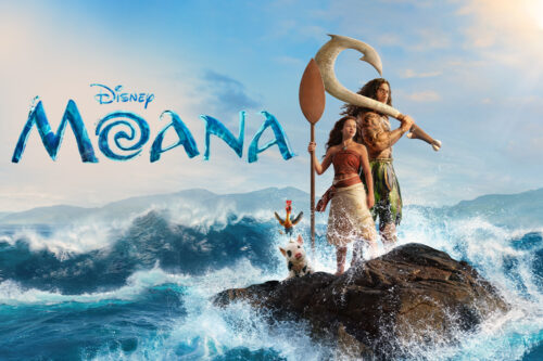Dwayne Johnson y Catherine Lagaʻaia en Moana