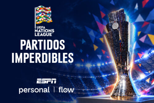 Logo del Nations League y Trofeo