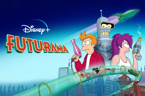 Bender, Fry y Leela de Futurama